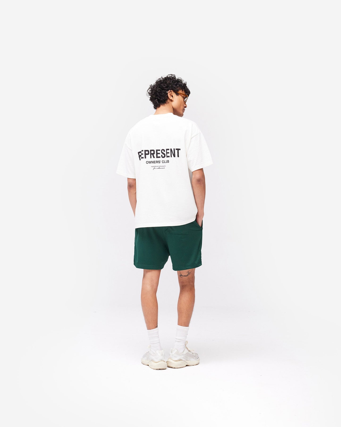 Represent Owners Club Mesh Shorts - Racing Green