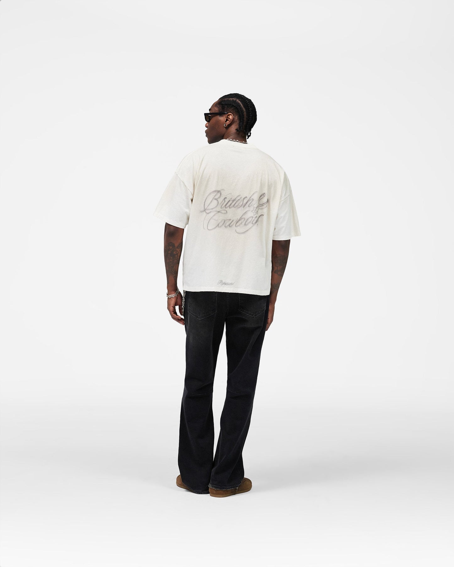 British Cowboys T-Shirt - Washed Ecru