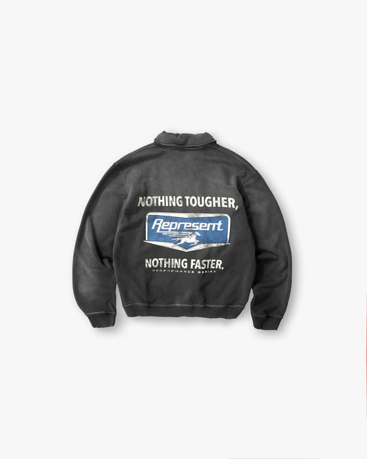 Nothing Faster Quarter Zip Sweatshirt - Stained Black