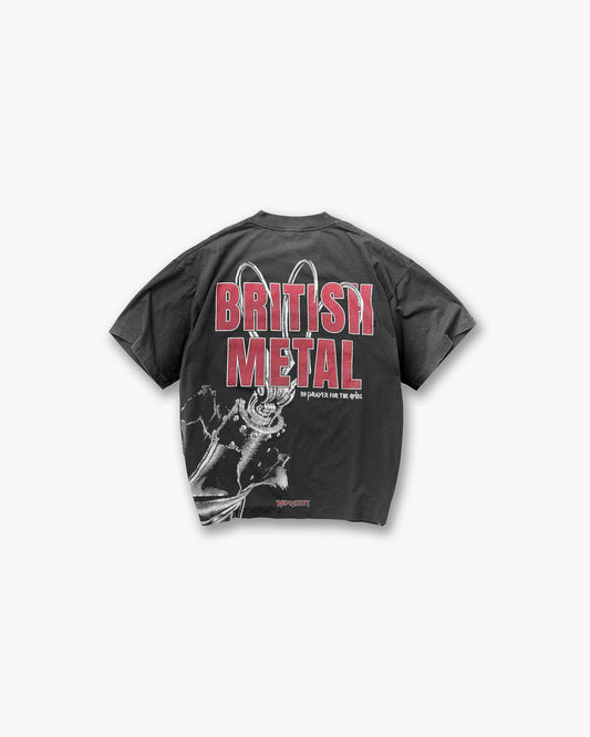 Represent X Iron Maiden British Metal T-Shirt - Stained Brown