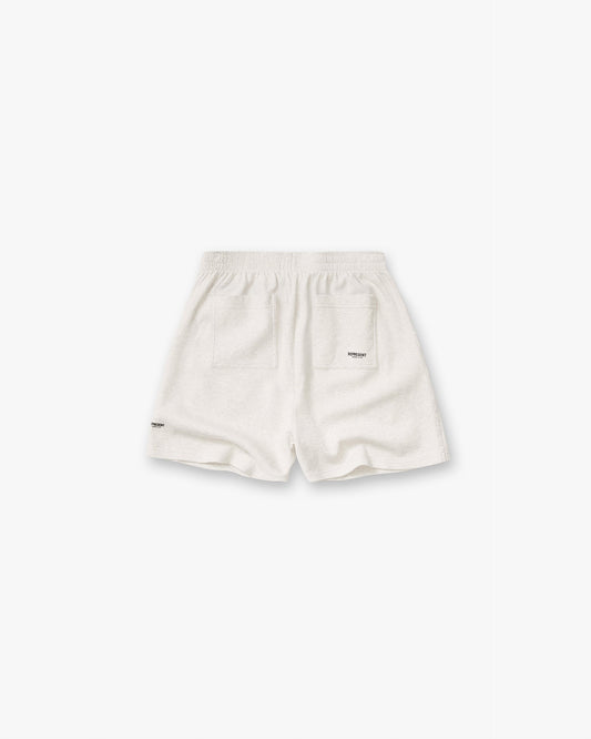 Micro Owners Club Mesh Shorts - Cream Marl