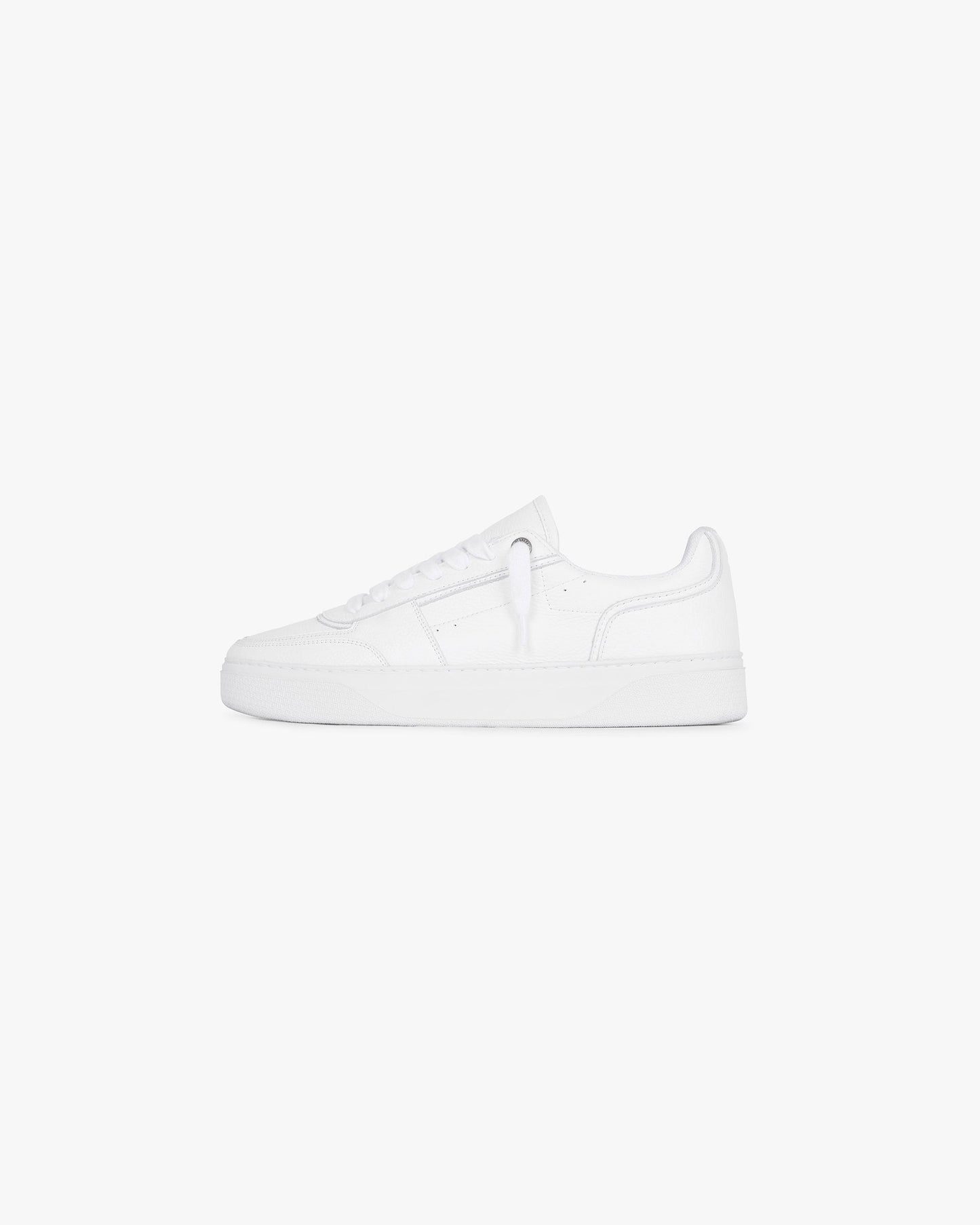 Initial Sneaker - Leather - Flat White
