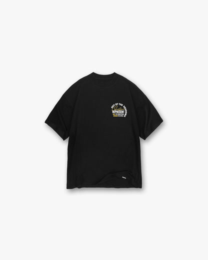 Out Of The Shadows T-Shirt - Stained Black