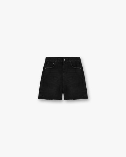 R10T Tailored Denim Shorts - Black