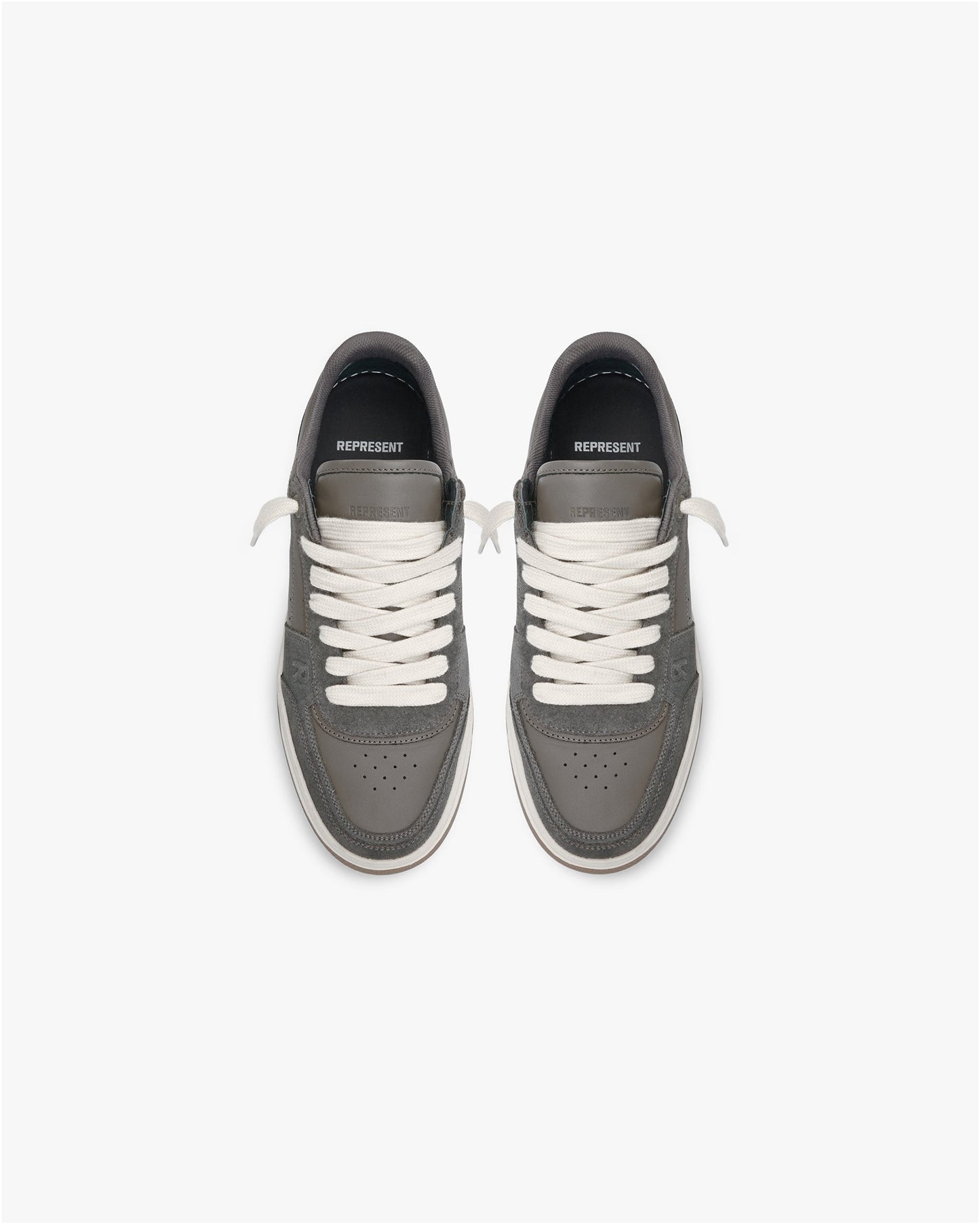 Initial Sneaker - Suede - Dark Taupe