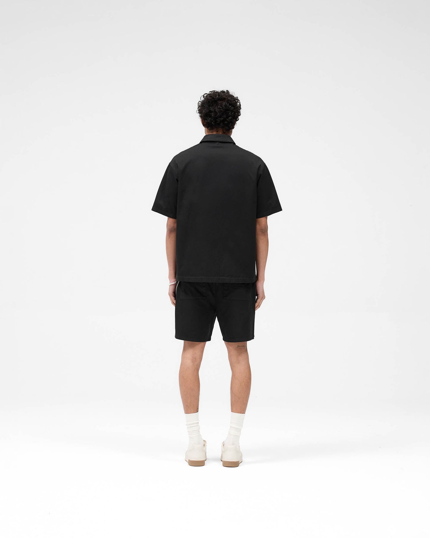 Cotton Tailored Short - Jet Black
