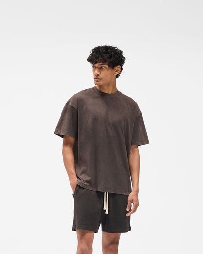 Initial Oversized T-Shirt - Coffee