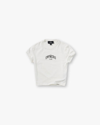 Represent Owners Club Baby Tee - Flat White