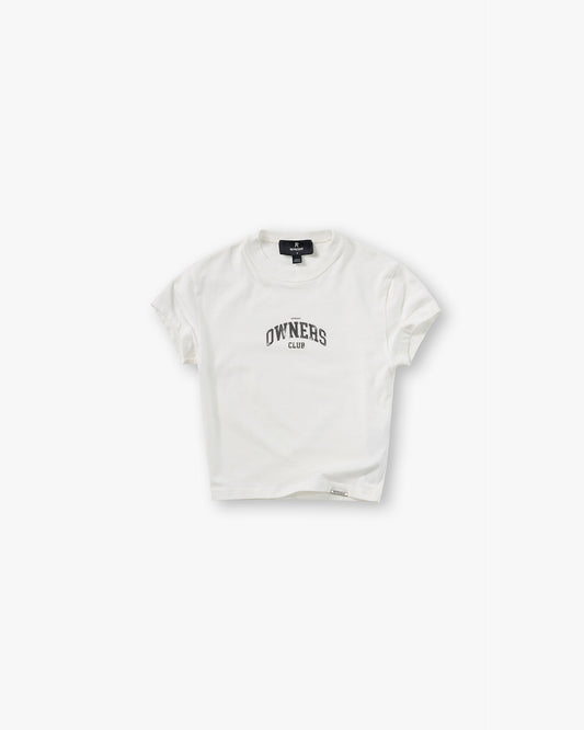 Represent Owners Club Baby Tee - Flat White