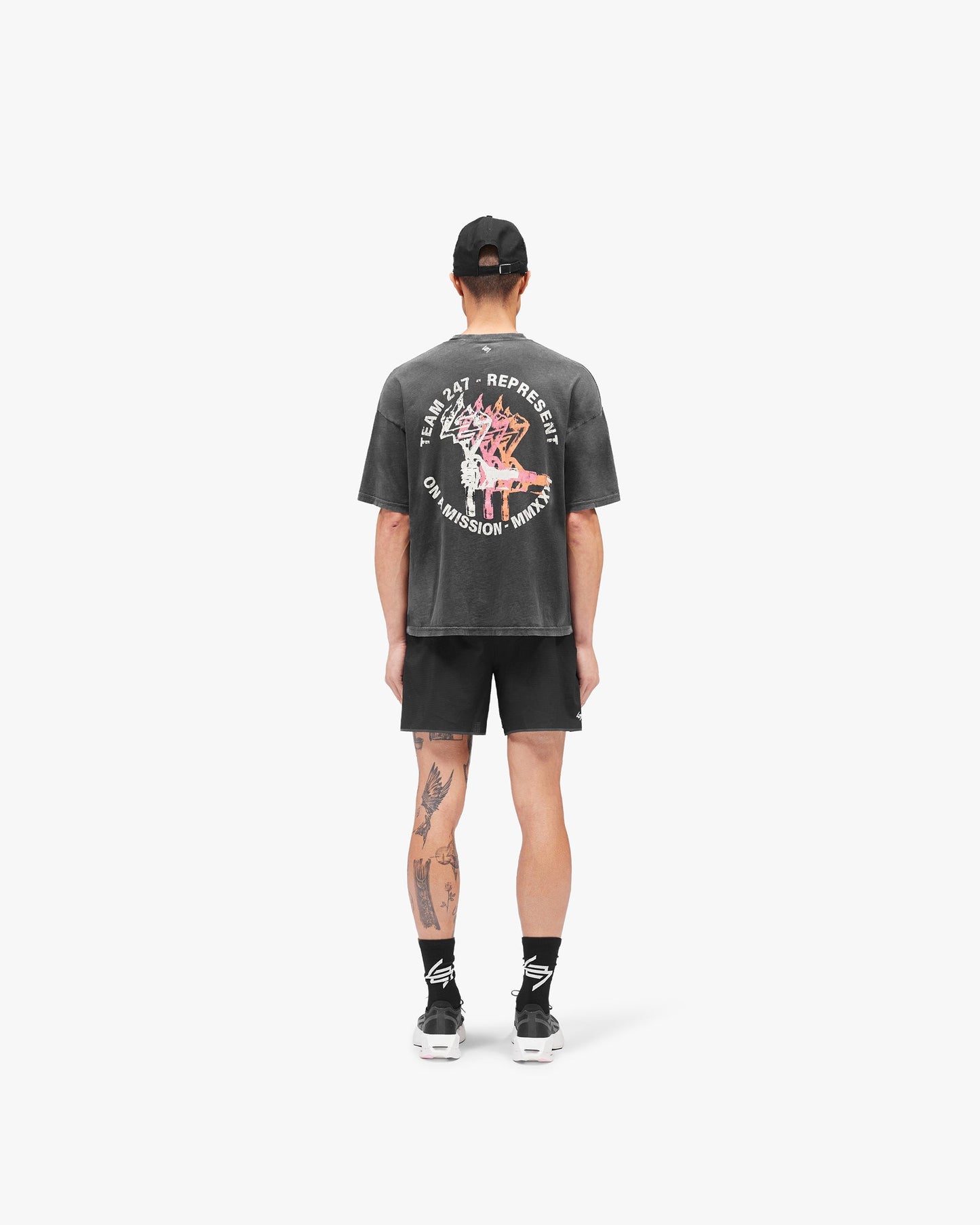247 Torch Boxy T-Shirt - Washed Black