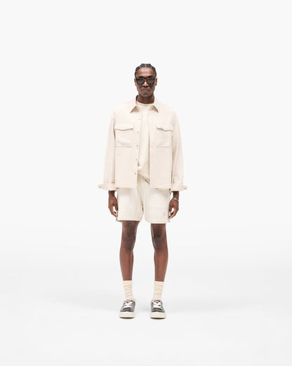 Textured Long Sleeve Shirt - Champagne