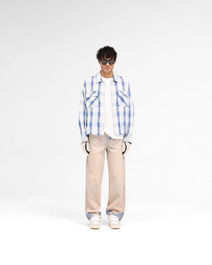 Season Flannel Shirt - Mid Blue