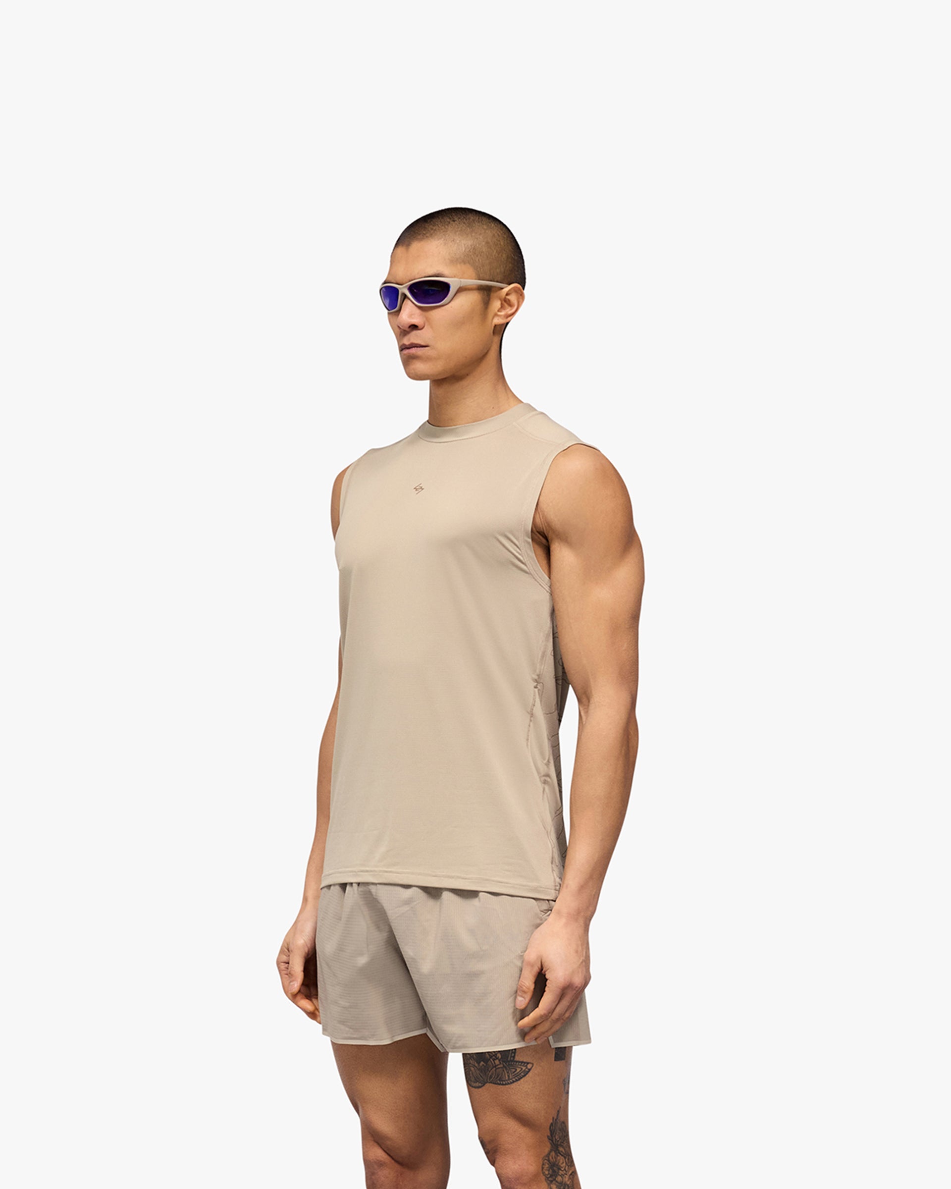 247 Contour Run Tank - Pebble