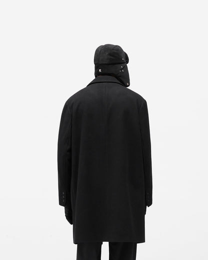 Relaxed Overcoat - Jet Black