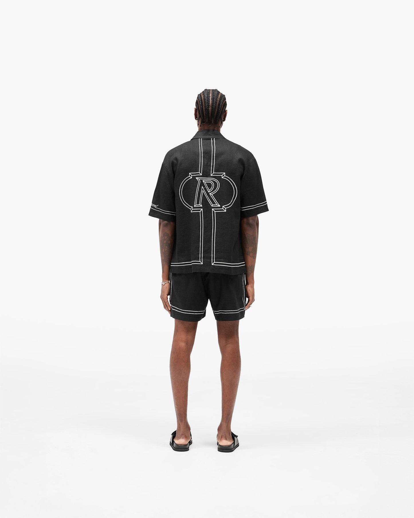 Border Shirt - Jet Black