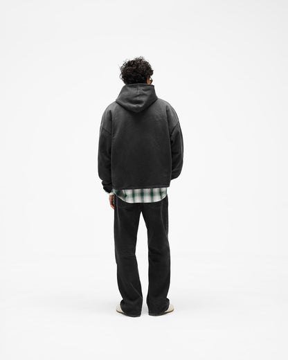 Represent Embellished Hoodie - Stained Black