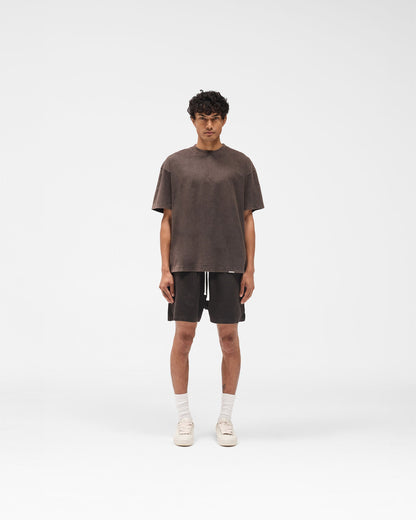 Initial Oversized T-Shirt - Coffee