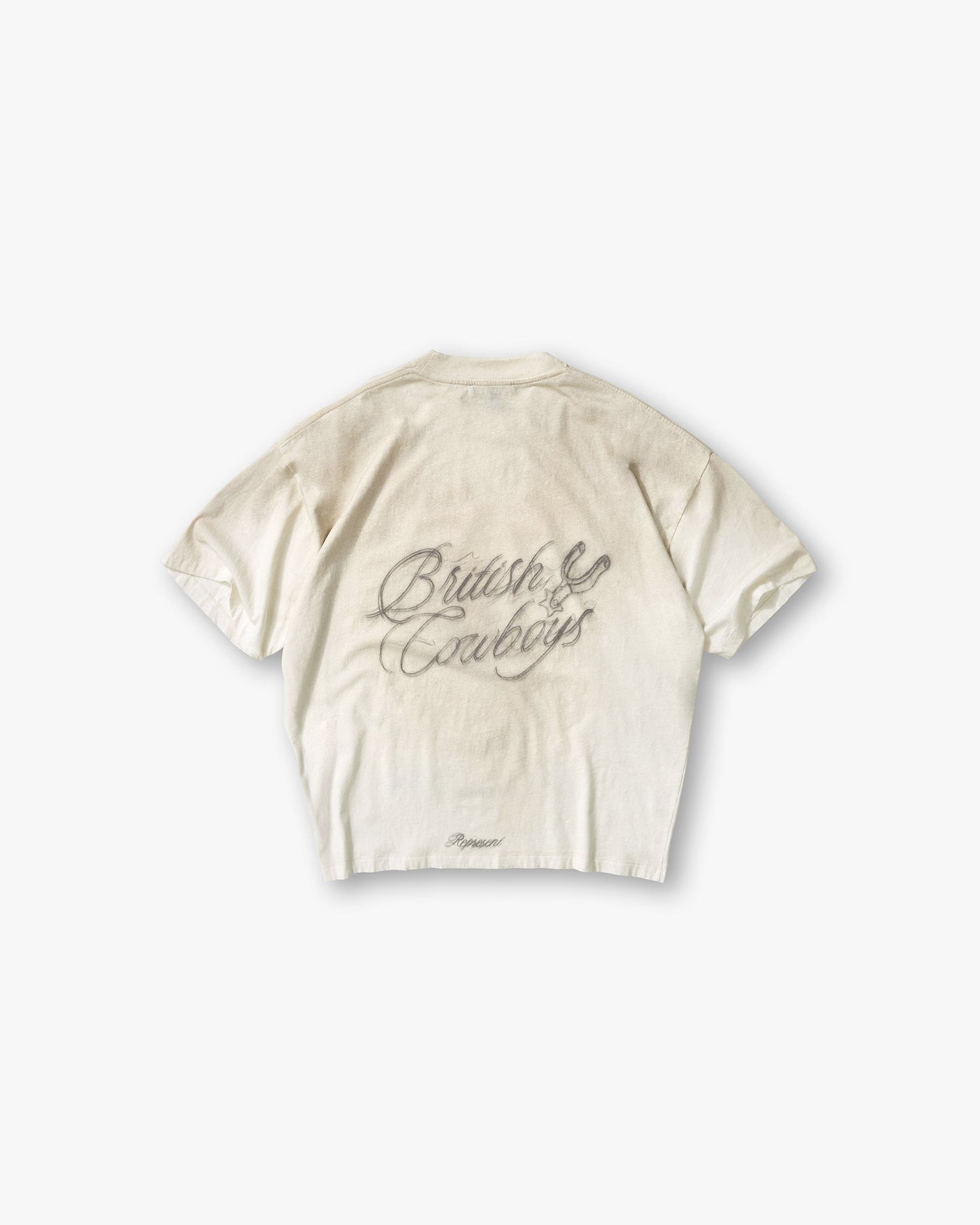 British Cowboys T-Shirt - Washed Ecru