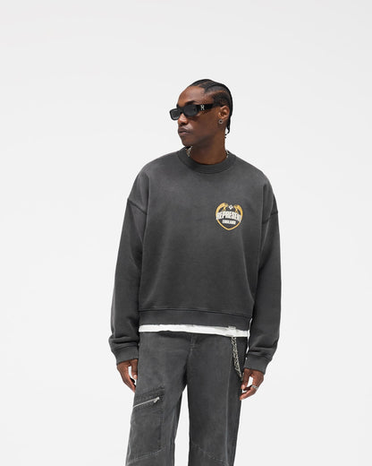 Angel Border Sweater - Stained Black