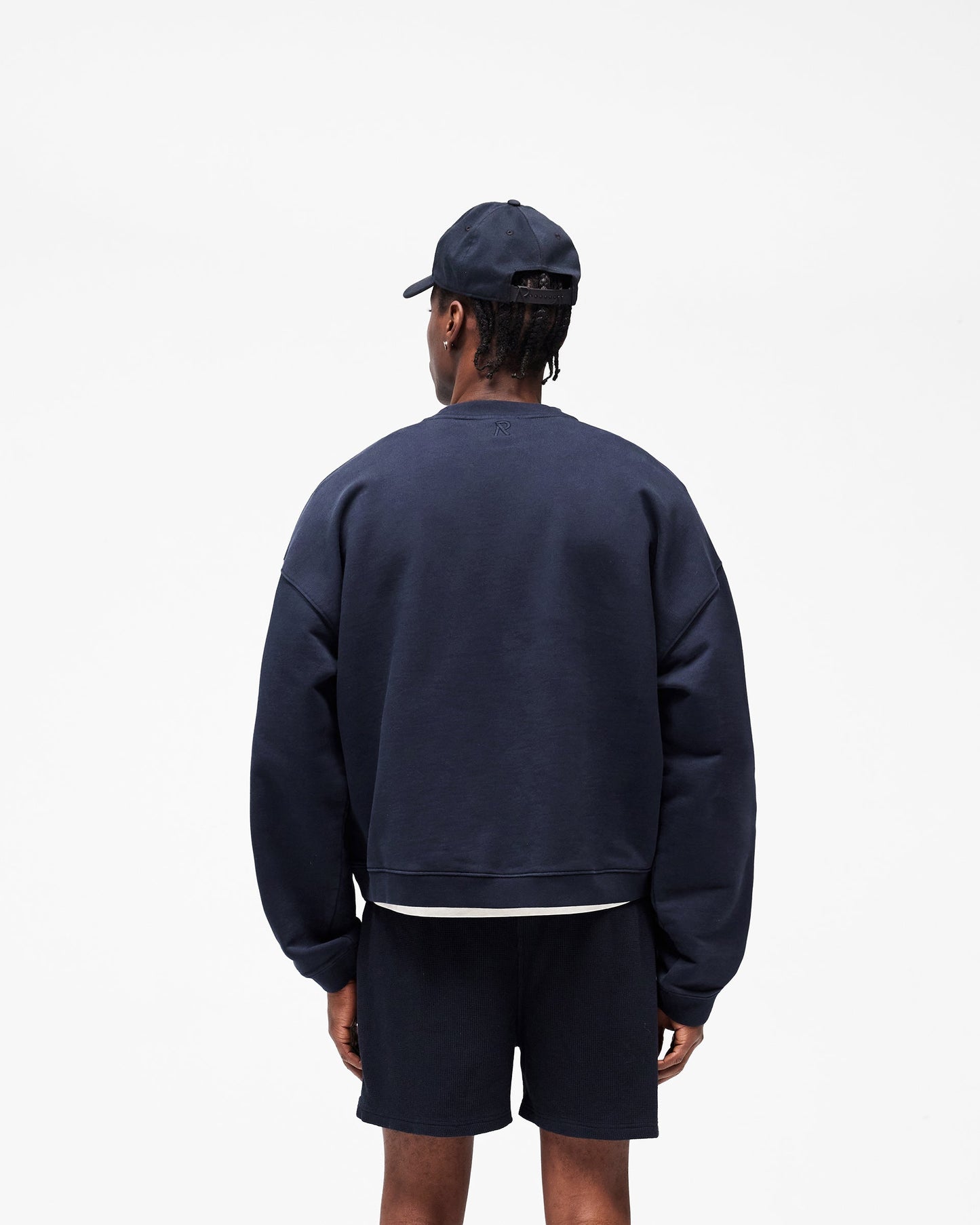 Initial Boxy Sweater - Midnight Navy