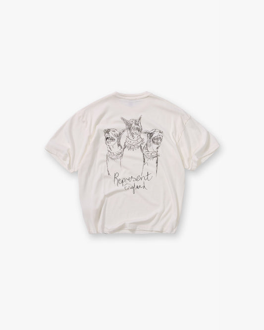 Hand Drawn Thoroughbred T-Shirt - Flat White
