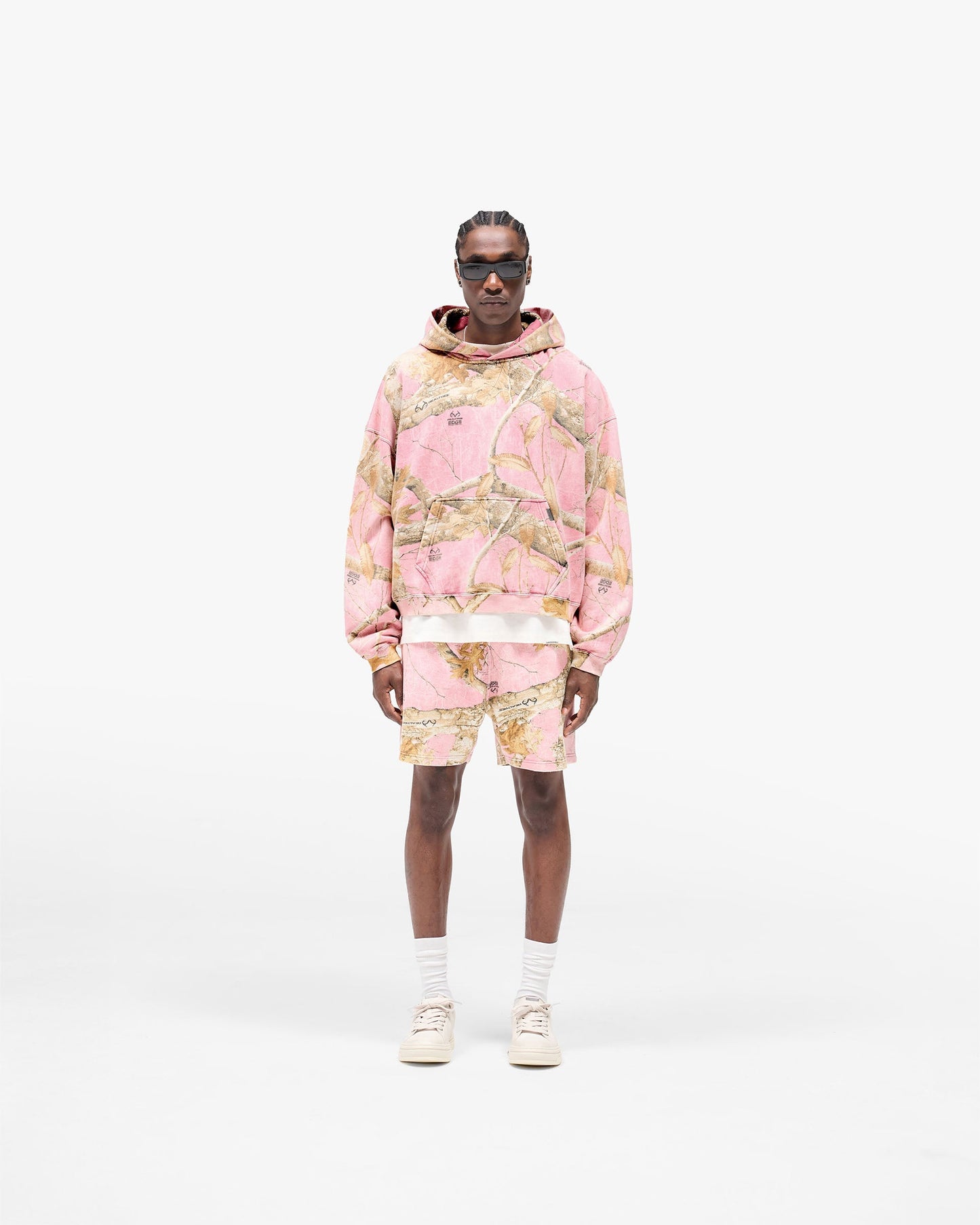 Realtree® Boxy Hoodie - Washed Pink Camo