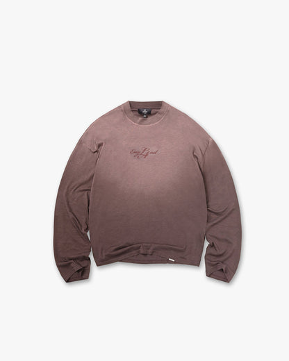 EngLAnd Long Sleeve T-Shirt - Washed Brown
