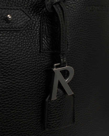 HTN XL Leather Bag - Black