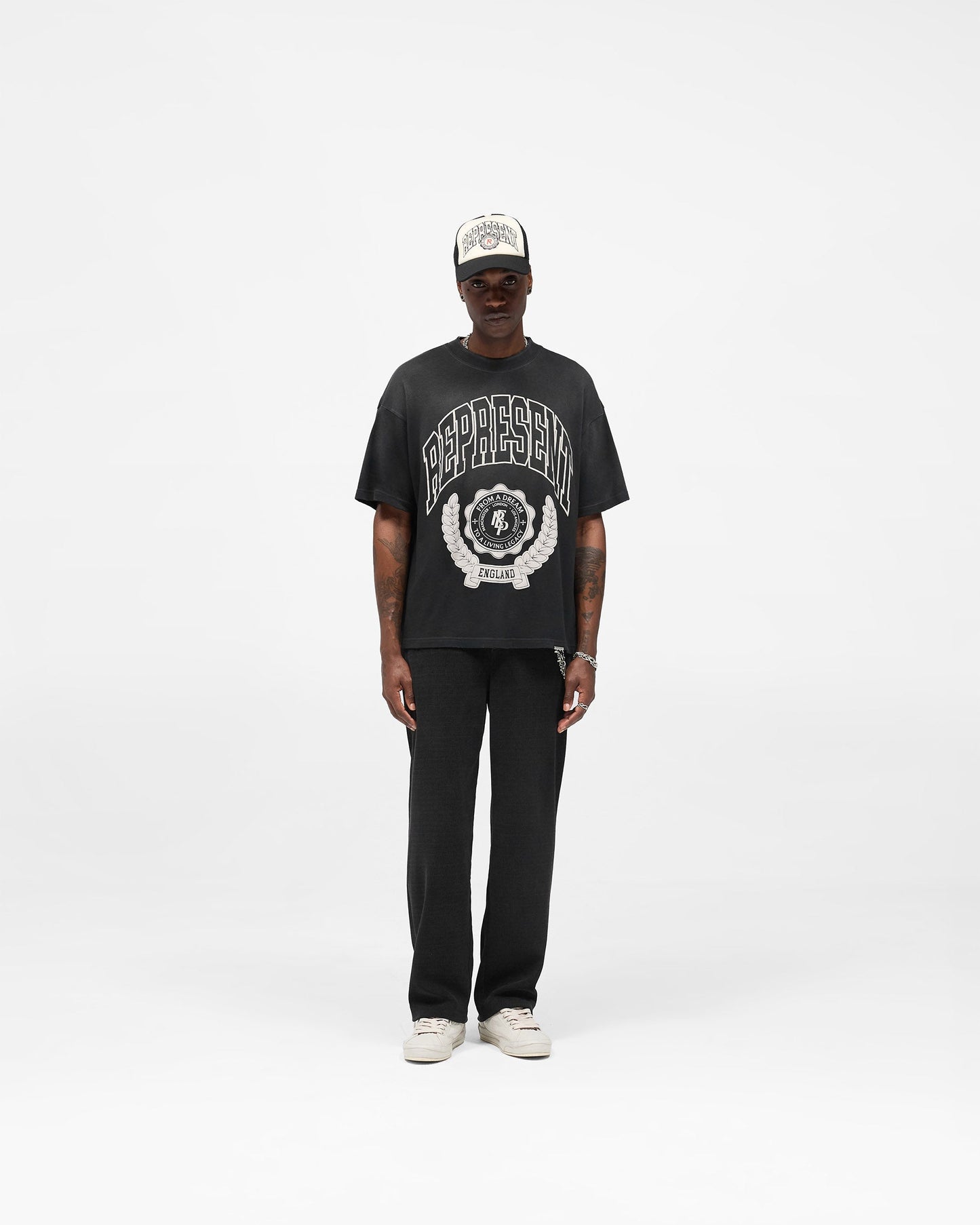Legacy Crest T-Shirt - Stained Black