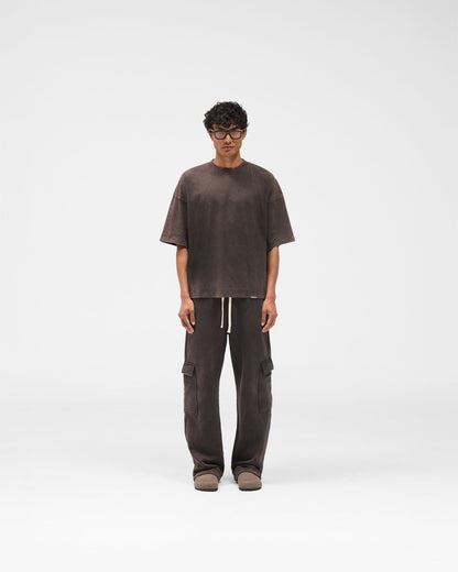 Initial Boxy T-Shirt - Coffee