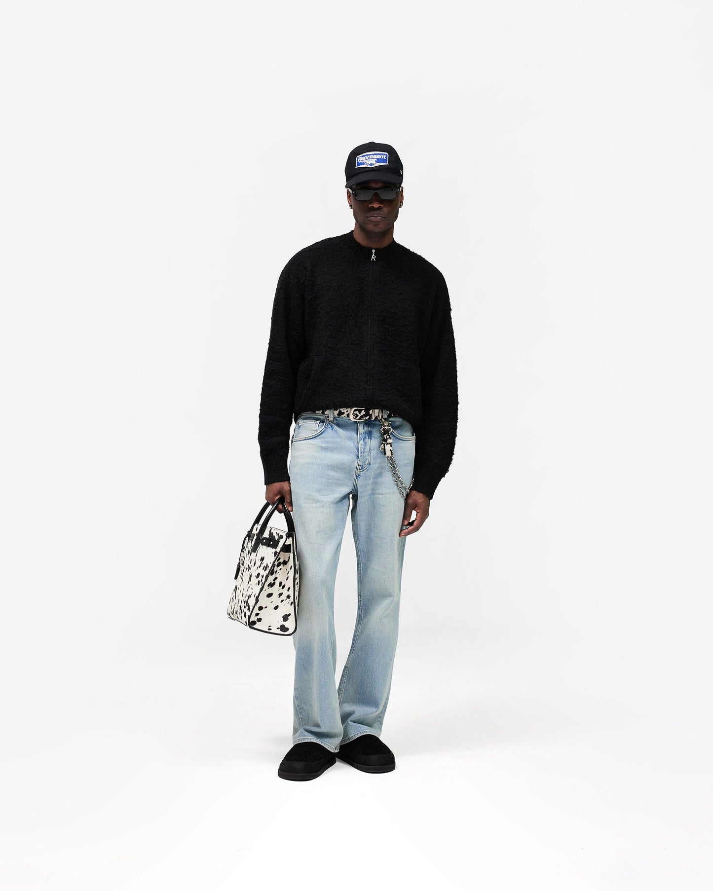 Knitted Bomber Jacket - Jet Black