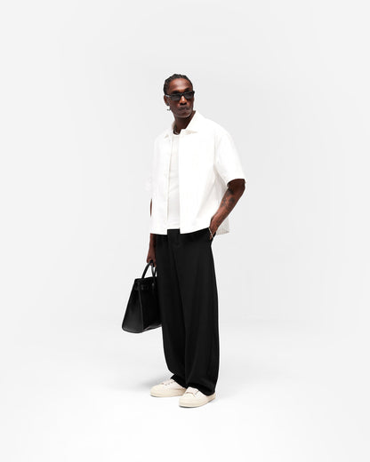 Initial Short Sleeve Shirt - Flat White