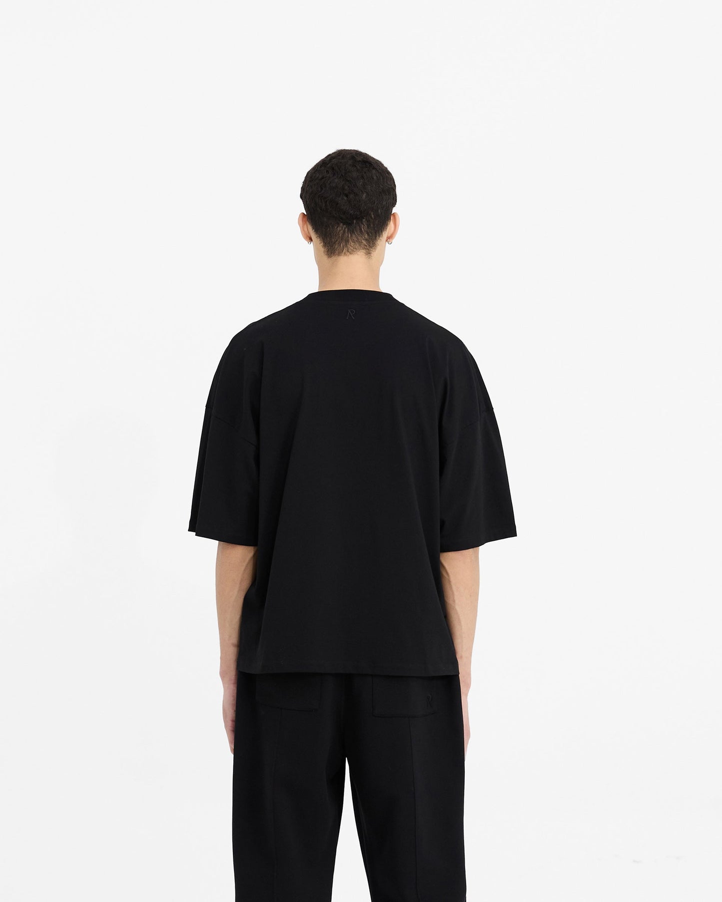 2 x Initial Boxy T-Shirt - Black