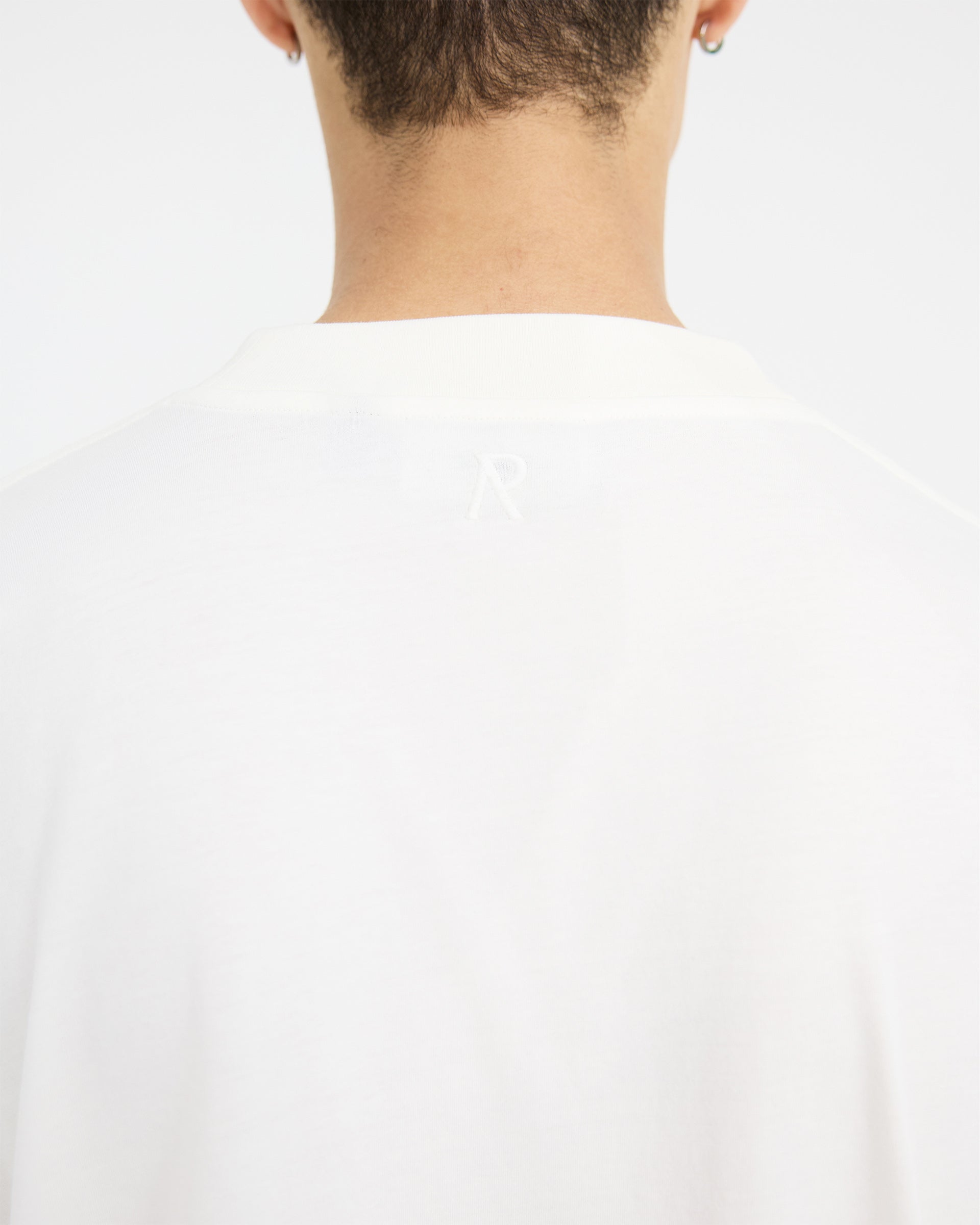 2 x Initial Boxy T-Shirt - Flat White