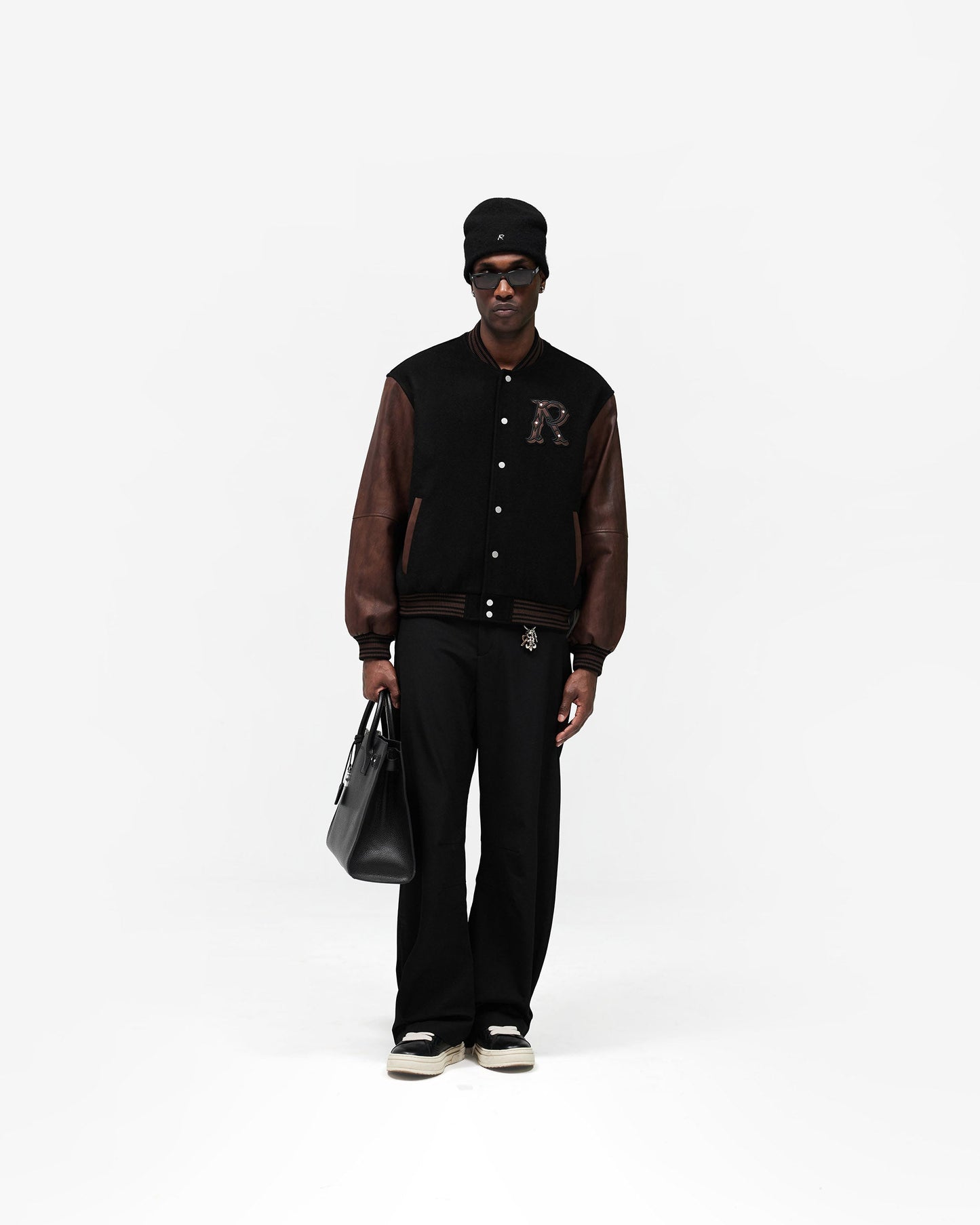 Varsity Bomber - Jet Black