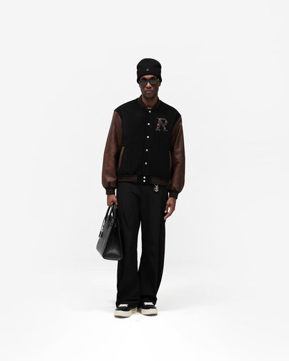 Varsity Bomber - Jet Black