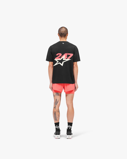 247 Hybrid 2-In-1 Short - Racing Red