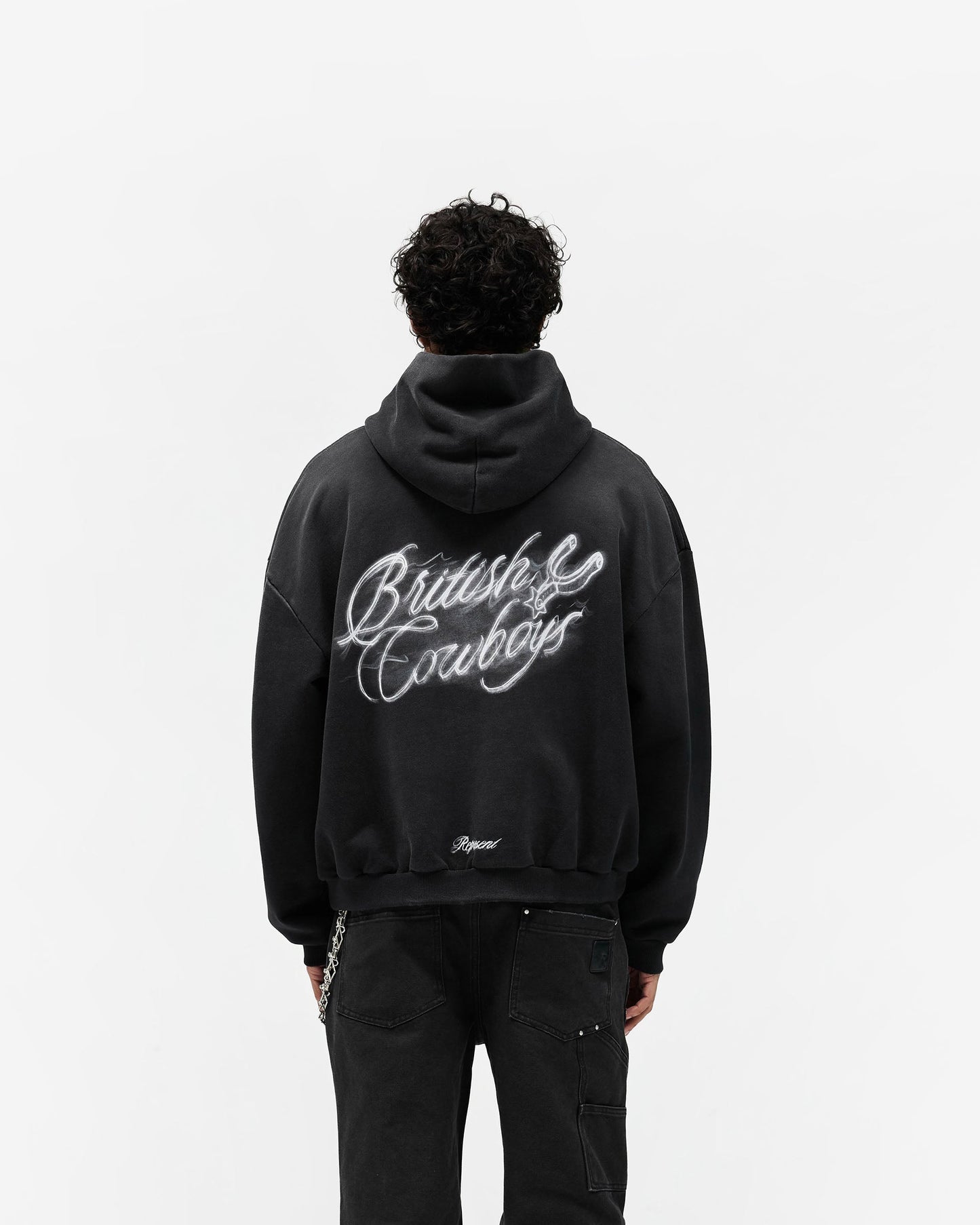British Cowboys Hoodie - Stained Black