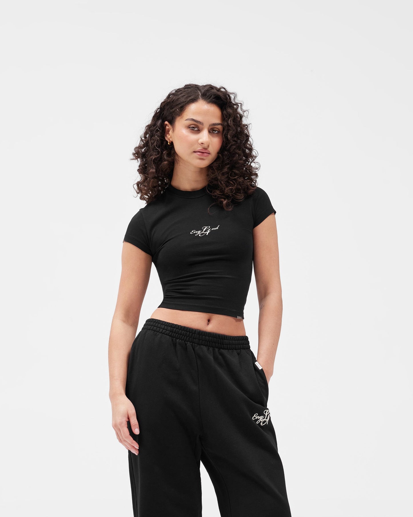EngLAnd Baby Tee - Jet Black