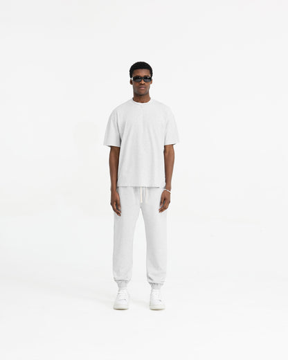 Initial Oversized T-Shirt - Ice Grey Marl