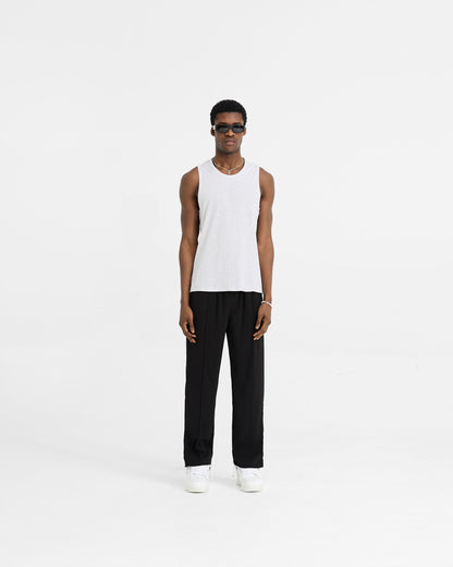 Initial Rib Vest - Ice Grey Marl