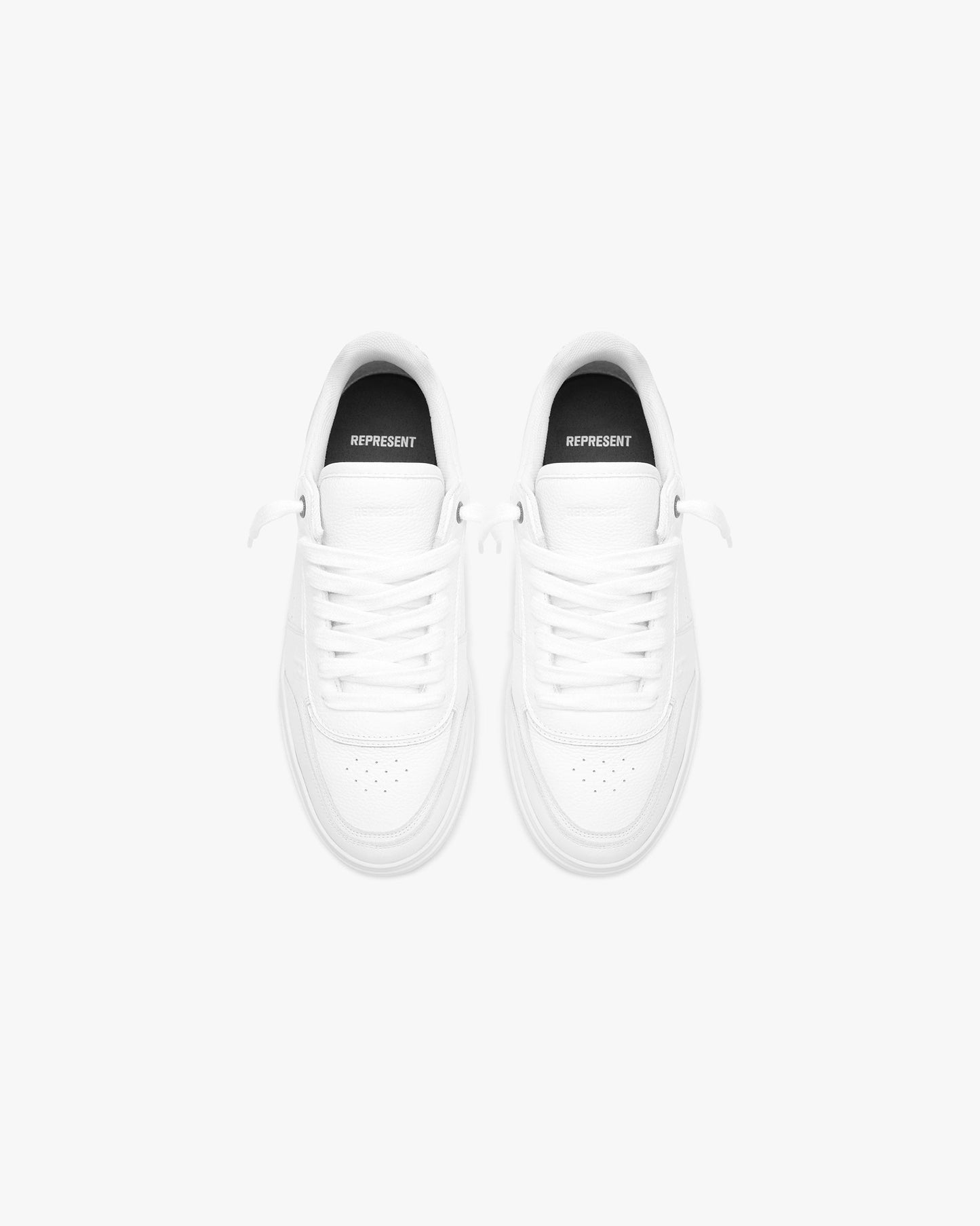 Initial Sneaker - Leather - Flat White