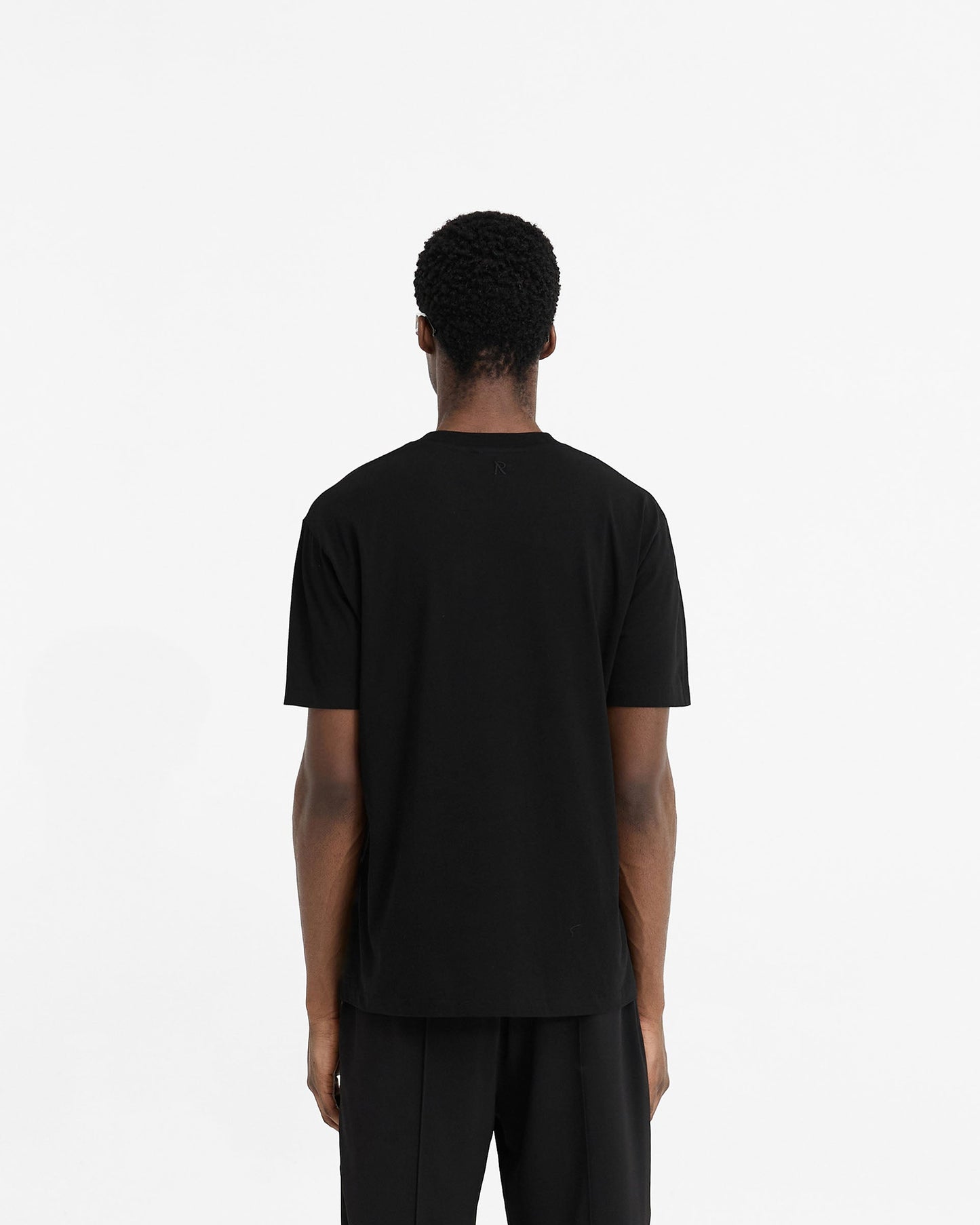 2 x Initial T-Shirt - Flat White & Black