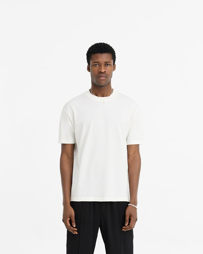 2 x Initial T-Shirt - Flat White