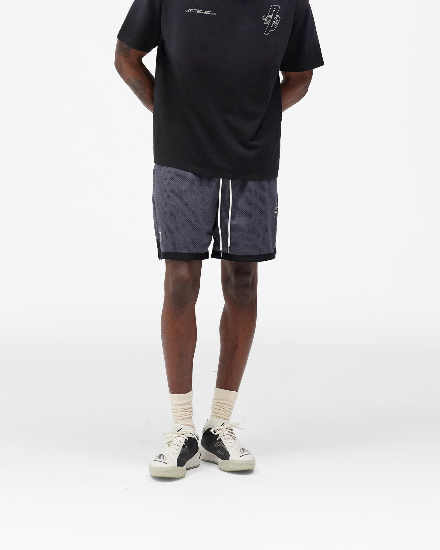 Represent X Puma Shorts - Galactic Grey