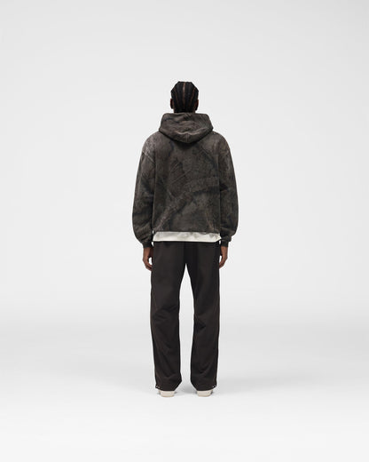 Initial Overdye Realtree® Oversized Hoodie - Overdyed Black