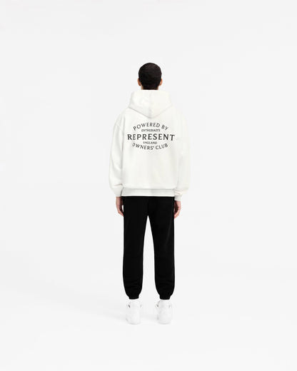 Represent Owners Club Stamp Hoodie - Flat White