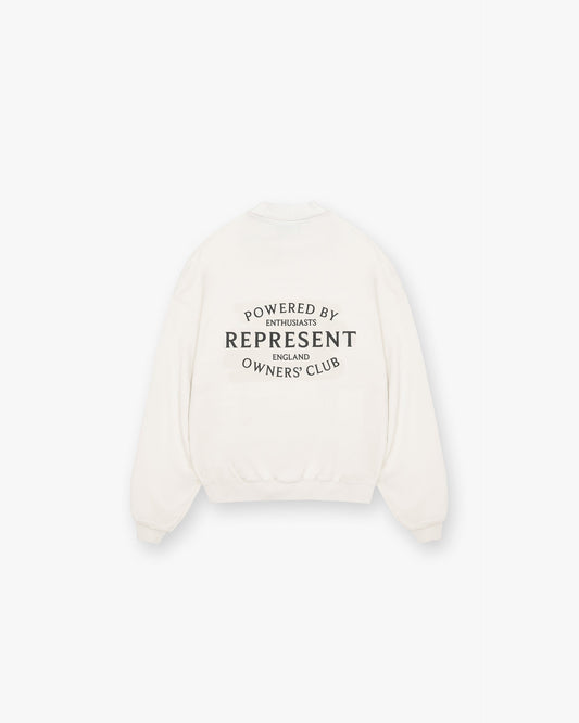 Represent Owners Club Stamp Sweater - Flat White