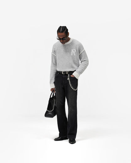 Laurel Knit Sweater - Sun Fade Grey