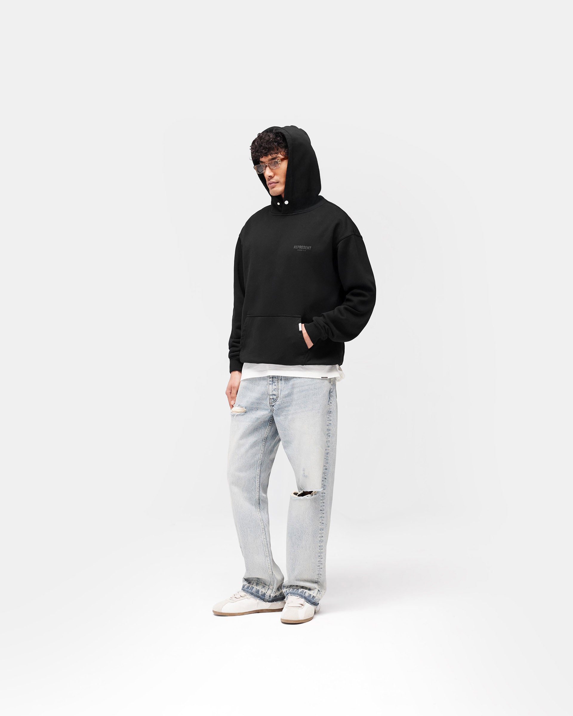 Represent Owners Club Hoodie - Black Matte